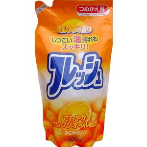 ロケット石鹸　オレンジオイル配合　フレッシュ　詰替用　５００ｍｌ