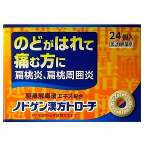 【第2類医薬品】 ノドゲン漢方トローチ 24個